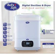 Babysafe 3in1 Multi Electric Digital Sterilizer &amp; Dryer With Food Warmer