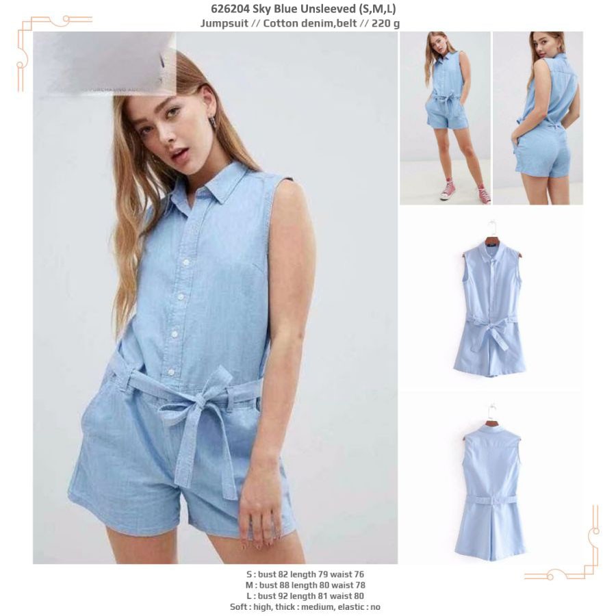 m and s denim jumpsuit