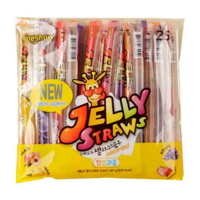 Kidswell Jelly Straws/ Jelly Straw Fruit Korea Spe Show 25 sticks