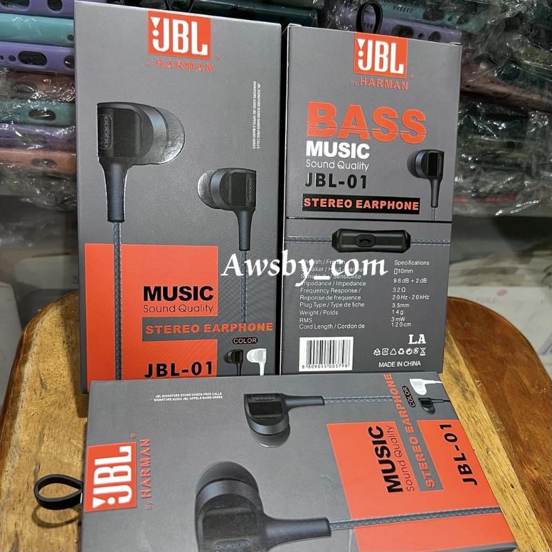 [Harman-001]Earphone JBL Premium Quality Bass Stereo Earphone JBL Super Mega Bass