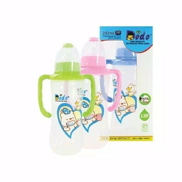 Dodo streamline bottle with handle 150ml / botol susu gagang