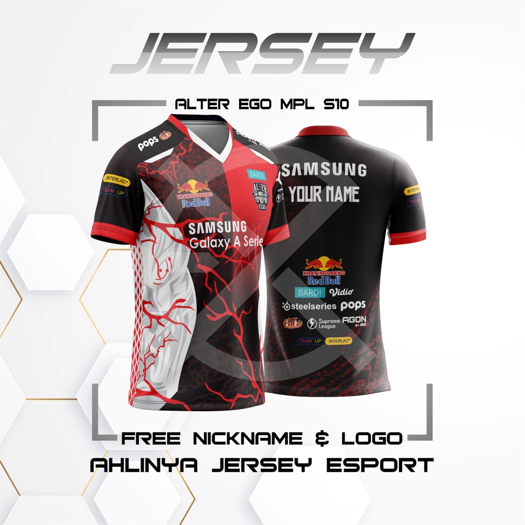 Jersey ALTER EGO ESPORT TERBARU 2022 MPL SEASON 10 FREE NICKNAME