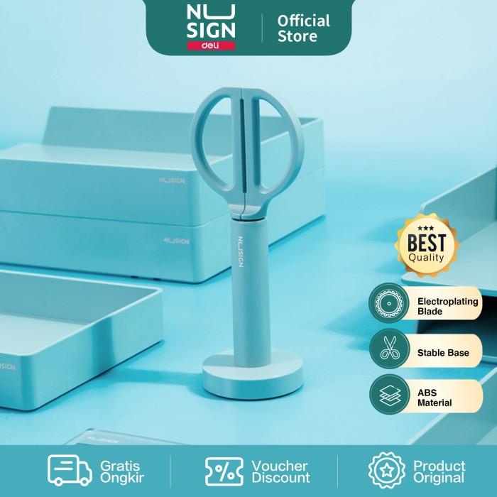 

Pemotong Kertas Nusign Scissors / Gunting Dengan Tempat Anti Slip Colorfull Ns051