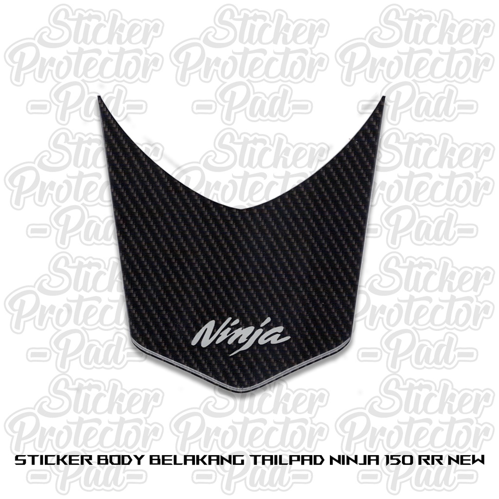 sticker timbul tailpad body belakang ninja 150rr ninja150rr new motif carbon