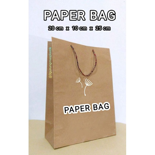 

Paper bag ukuran 20 x 10 x 30, Paperbag polos, Tas Kertas, Tas Souvenir, Shopping bag, Tas Kondangan, Tas Asul asul, Tas Buwuhan, Tas Wafer, Tas jajan, Tas Belanja,