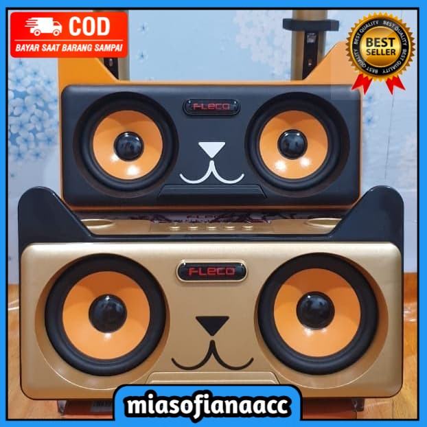 (COD) SPEAKER Bluetooth Plus 2 Mic FLECO Karaoke FL-305 Free 2 Mic Wireless