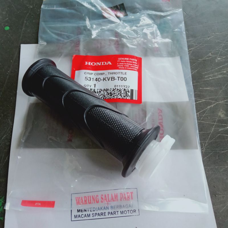 grip 53140-kvb-t00 pipa gas plus hanfat kanan honda vario 125 old beat fi supra x125helm in spacy fi