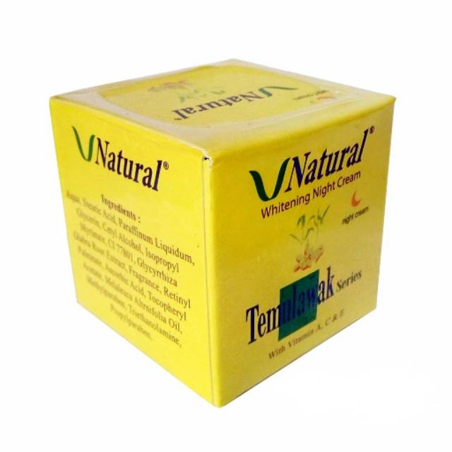 Cream Siang Temulawak V Natural Original / BPOM Resmi[ V NATURAL] Cream MALAM Temulawak V Natural