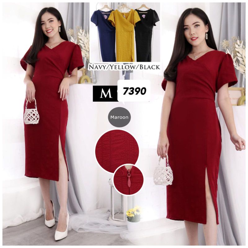 dres bahan cringkel 7390