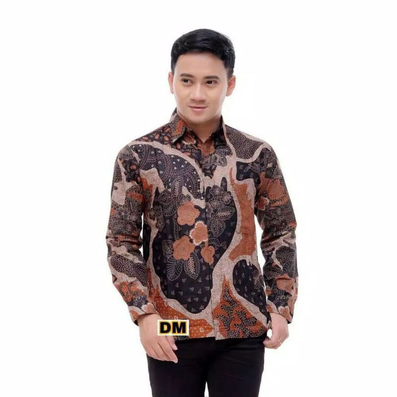 Kemeja Batik Pria Ppbtk07 Wsa04 Lengan Panjang /kemejapria/kemejabatik/batikpria/batikmodern M L Xl