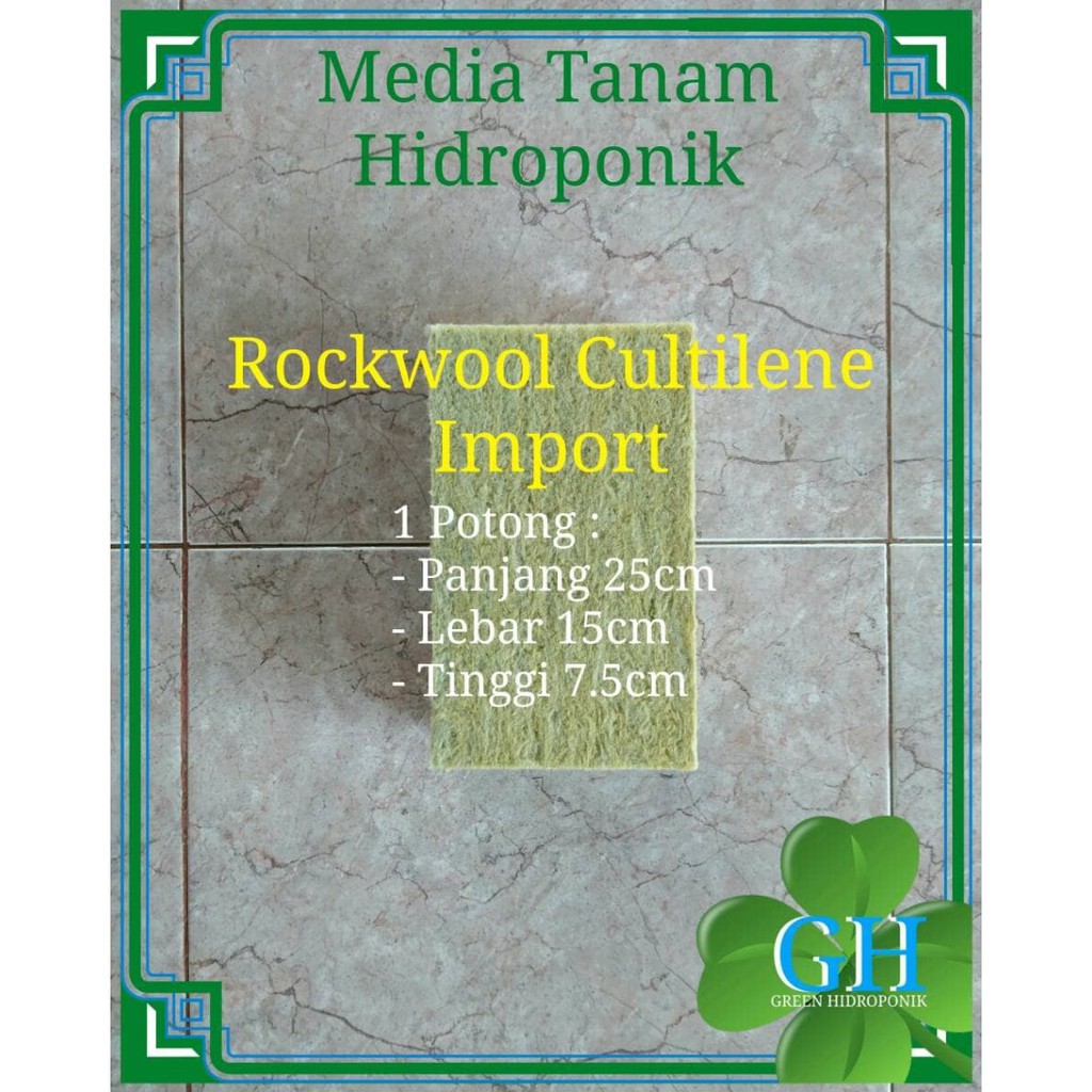 Rockwool Cultilene 25cm, Rockwool Hidroponik, Import