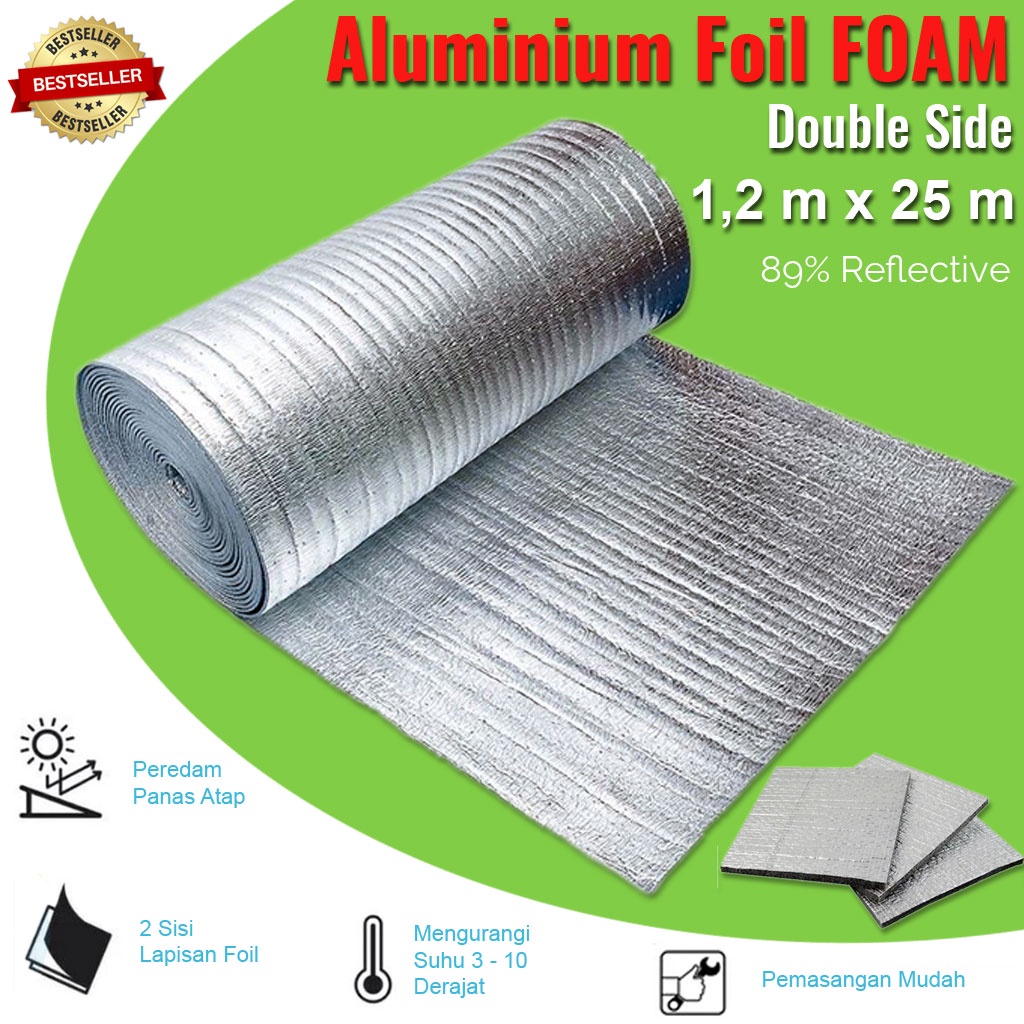 Lapisan Atap Anti Panas - Aluminium Foil Foam