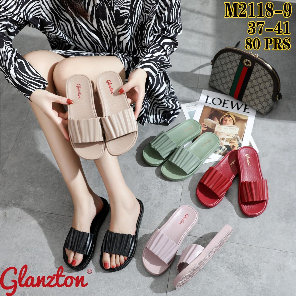 Sandal jelly wanita  M 2118 9 Glanzton Sendal perempuan terbaru SDLFW