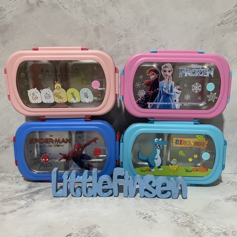 kotak makan stainless/kotak makan anak/lunchbos stainless/kotak makan/kotak makan karakter/kotak mak