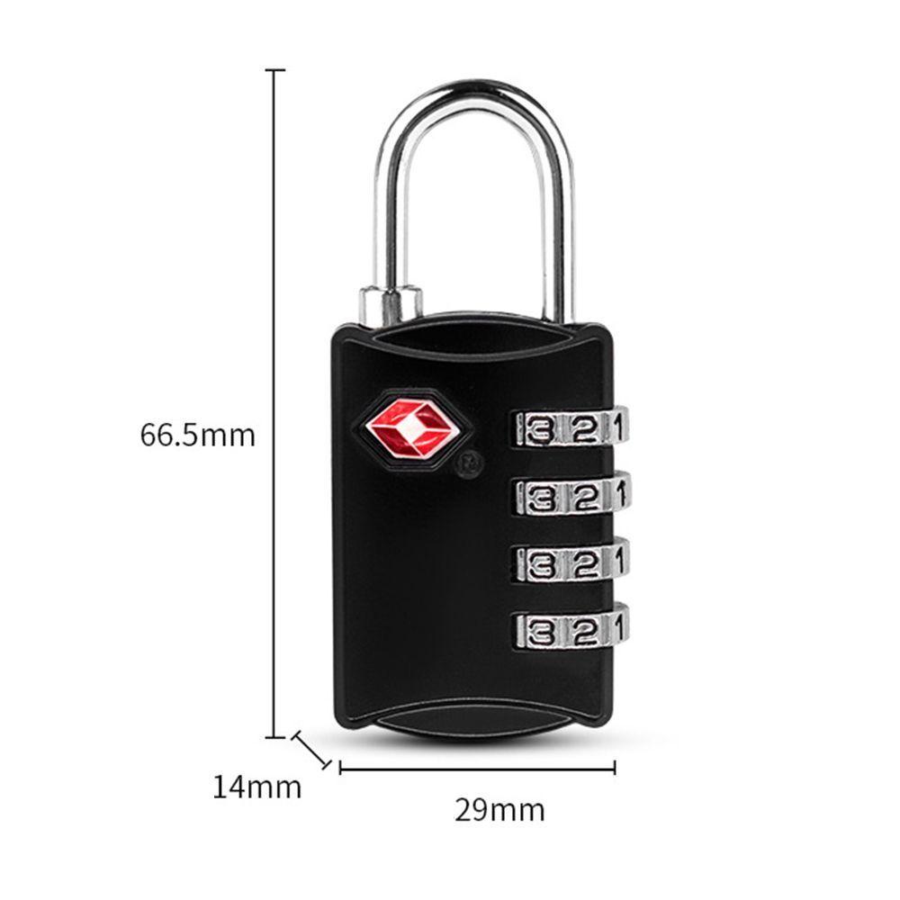 Preva TSA Customs Lock High Security Kunci Koper Kabel Portable Kunci Kombinasi Pintar