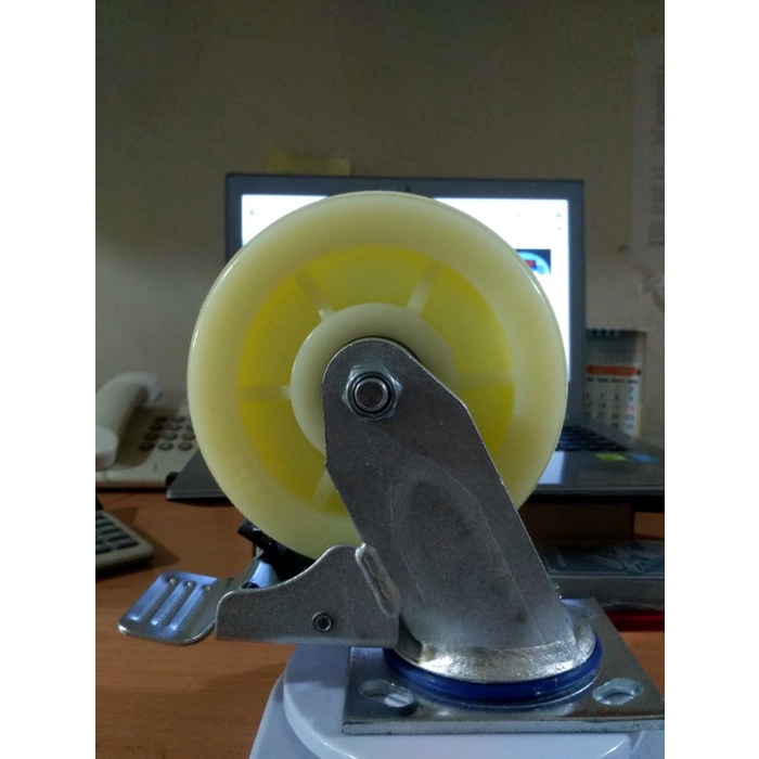Roda Hidup Rem Nilon 6" / Caster Wheel Merk Shenpai kapasitas 400kg