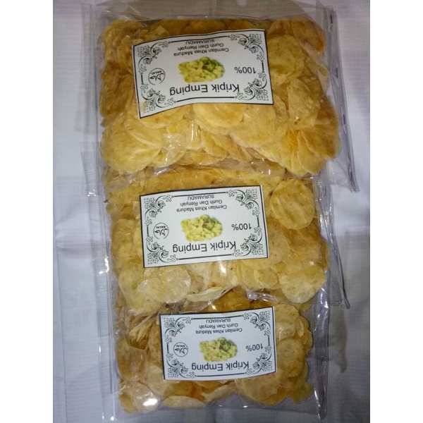 

KERIPIK EMPING MENTAH KERUPUK EMPING ORIGINAL / Kripik Emping singkong 250gram