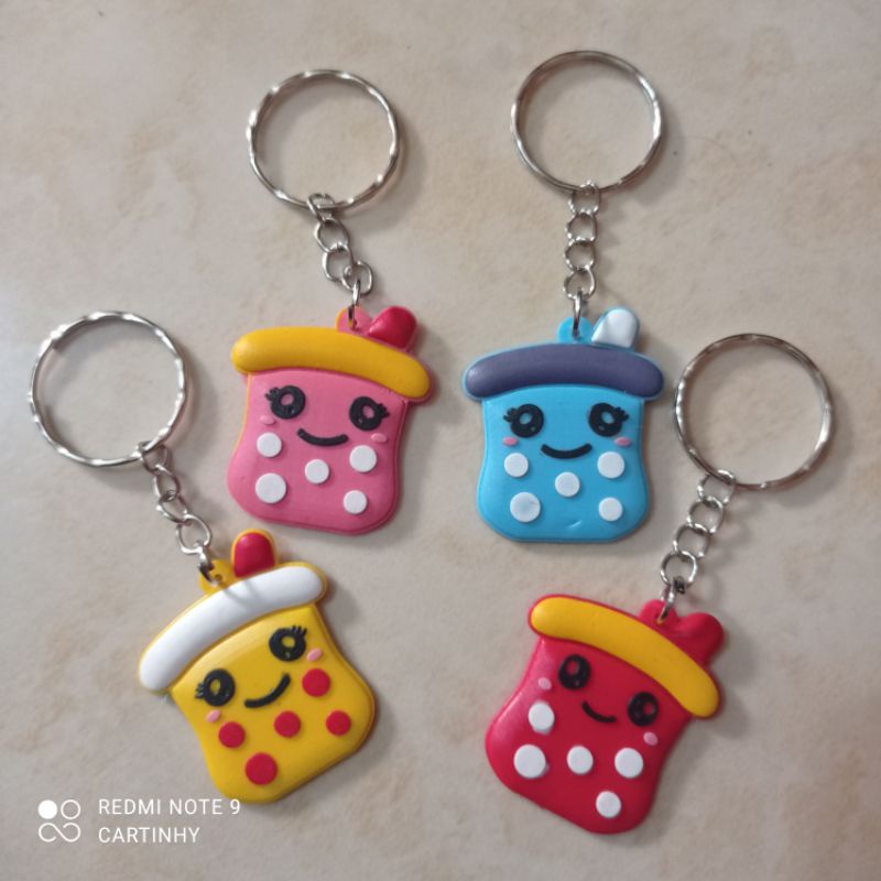 gantungan kunci keychain boba per gros 144pc#cartinhy