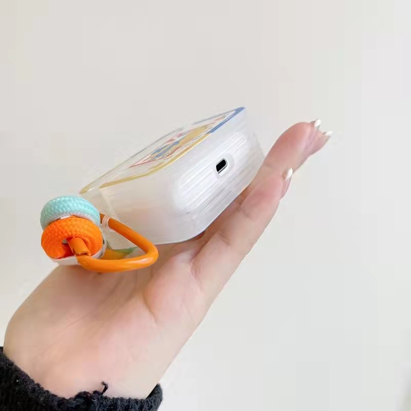 Air Pods Pelindung Case AirPods Shockproof1 /2 AirpodsPro gen3 AirPods PRO2 ins Motif Bebek Lucu Lembut Earphone Case Silikon