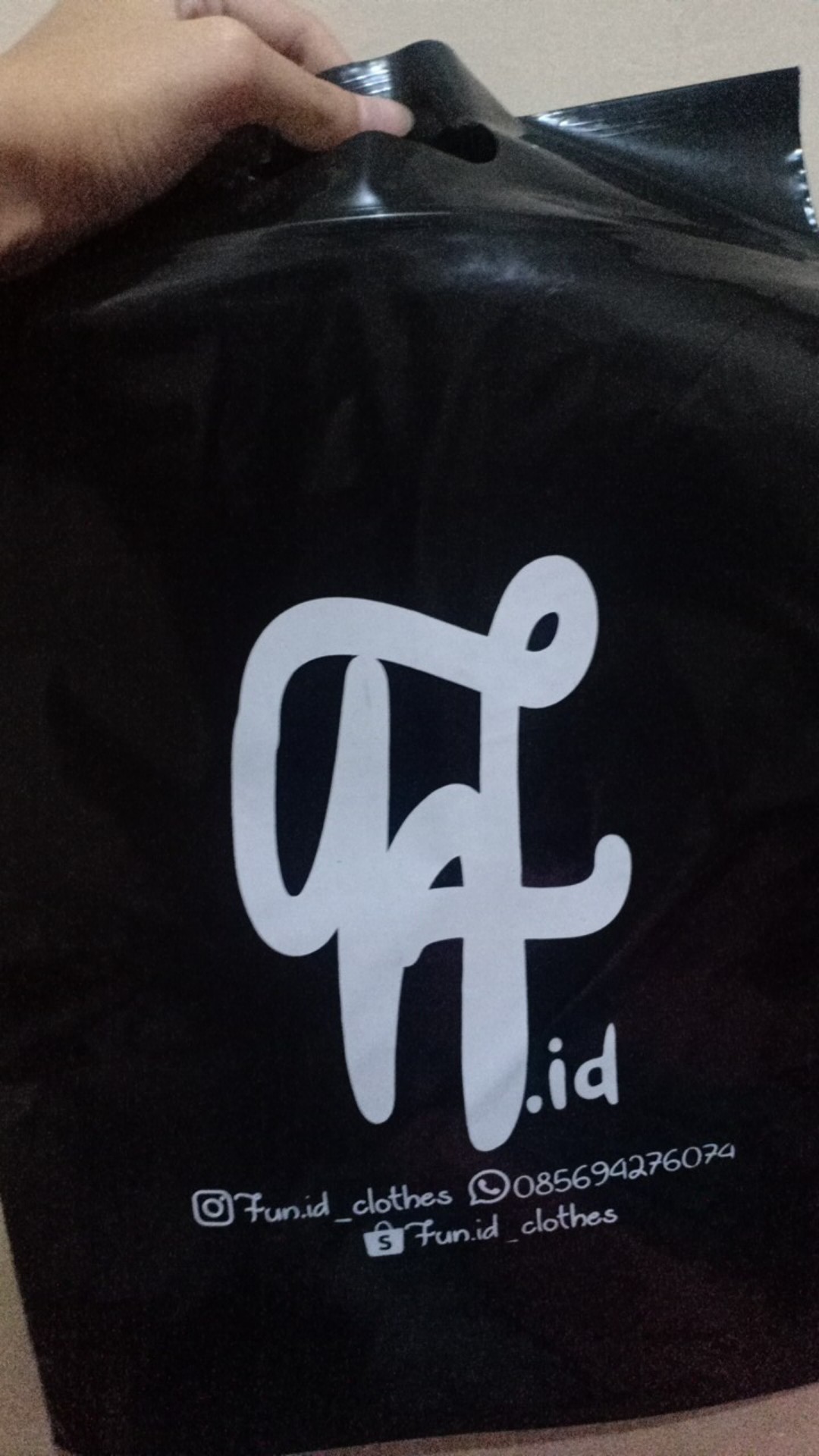 Sablon Plastik Ziplock Plong 30x38+7 Plastik Packing Olshop