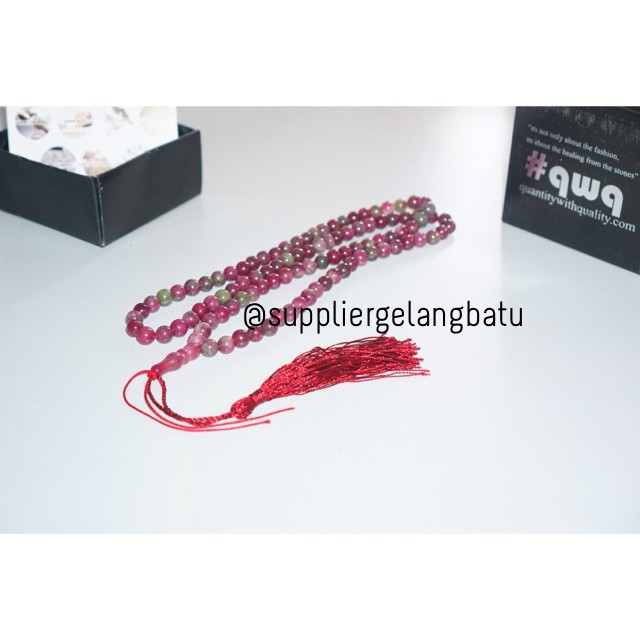 tasbih batu natural tanzania agate 99 butir original tasbeh kesehatan fashion aksesoris pria wanita