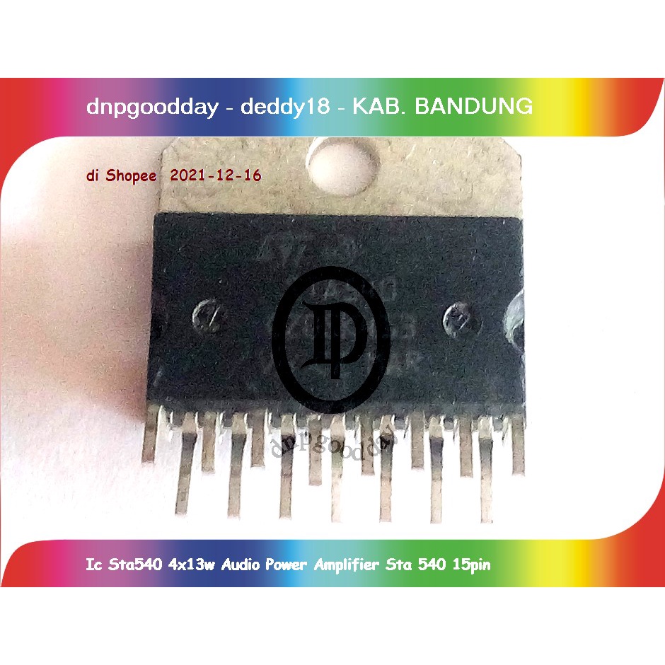 Ic Sta540 4x13w Audio Power Amplifier Sta 540 15pin
