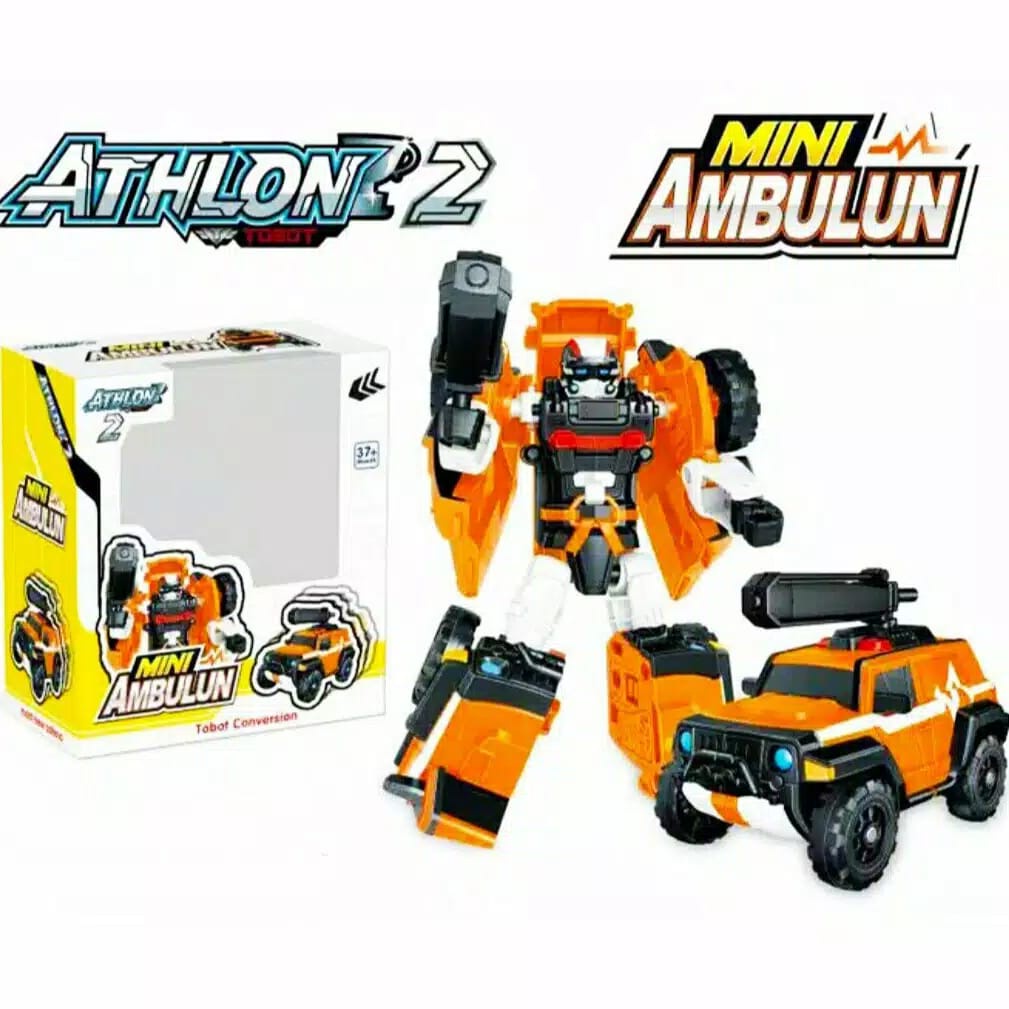 Mainan Robot Tobot Athlon Mini Metro Train  Kereta Kado Hadiah Mainan Anak Fire Fighting