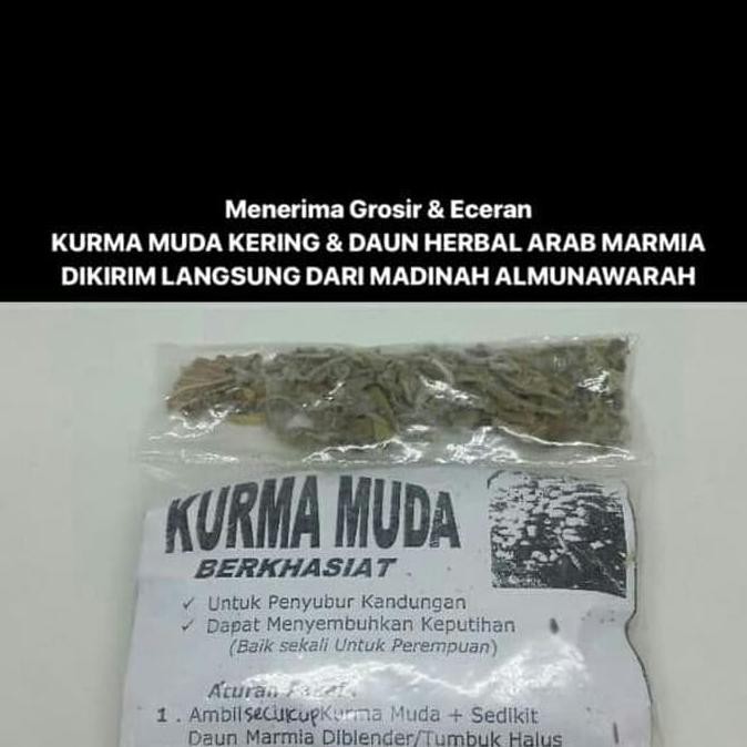 

Kurma Muda Kering Dan Daun Herbal Marmia Arkanamarketht