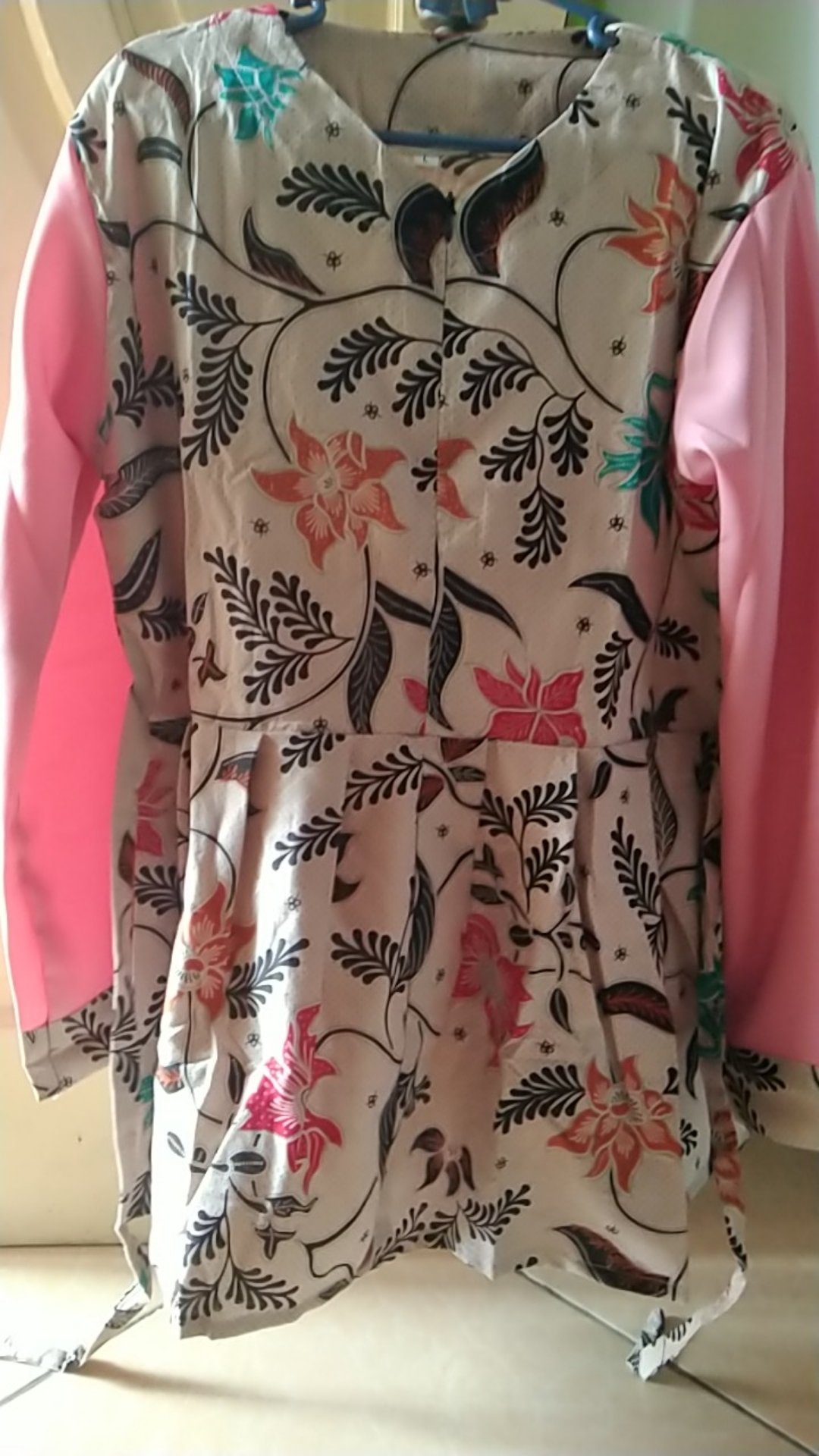 Tey-17 Batik Wanita Asj Sa Hrb026 Kenongo Kemeja Tosca Pendek