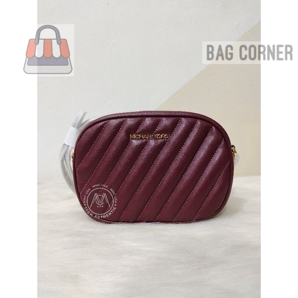 BagCorner - MICHAEL KORS ROSE SMALL OVAL CAMERA CROSSBODY VEGAN FAUX LEATHER MK1097