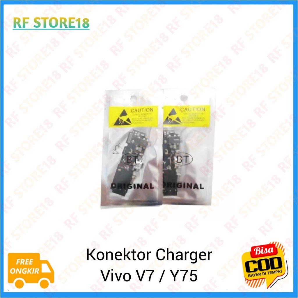 Flexible Charger Con Tc Konektor Charger Vivo V7 / Y75 Original 100% Papan Cas Cassan Board Vivo V7