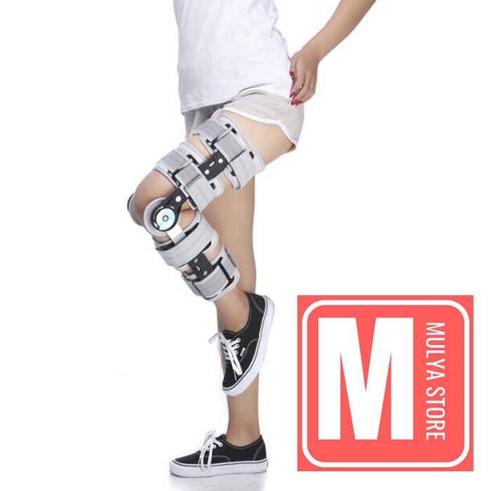 Post Op Knee Brace Deker Penyangga Lutut Terapi Latihan Jalan Paska Operasi ACL PCL Arthroscopy