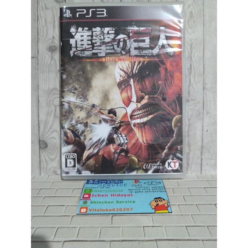 BD CD KASET ORIGINAL PS3 Attack On Titan Jpn Bahasa Jepang