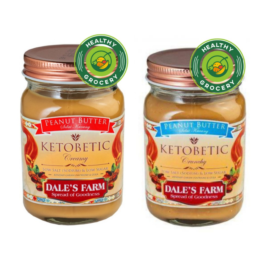 

Dale's Farm Ketobetic 250gr Dales Creamy Peanut Butter / Crunchy Peanut Butter / Selai Kacang