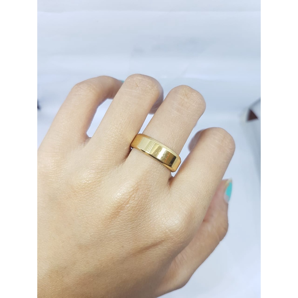 Cincin Couple Titanium ANTI KARAT SELAMANYA PGM CT145 (SATUAN)