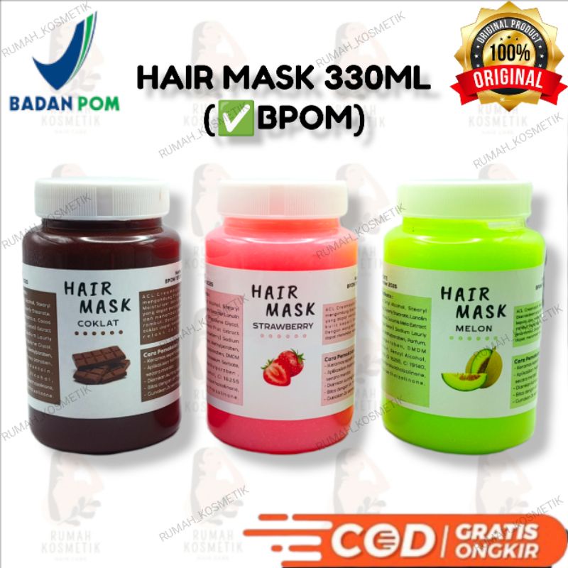 HAIR MASK SALON 200 GRAM - 330 GRAM (✅BPOM) BY ACL - MASKER RAMBUT SALON - CREAMBATH RAMBUT - VITAMIN RAMBUT RONTOK-2