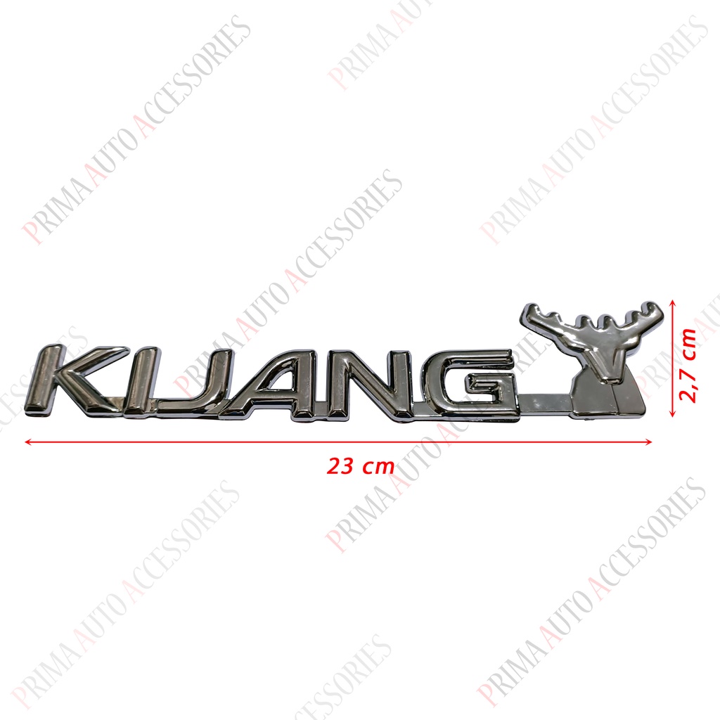 Emblem Belakang Toyota KIJANG Kapsul LGX-SGX-LSX-SSX Chrome