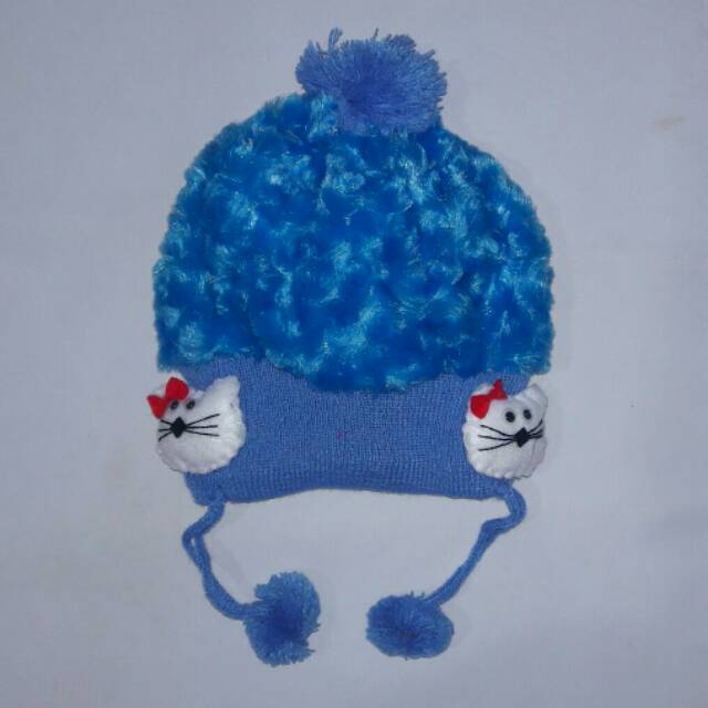 Topi anak bayi putri balita halus lembut hangat
