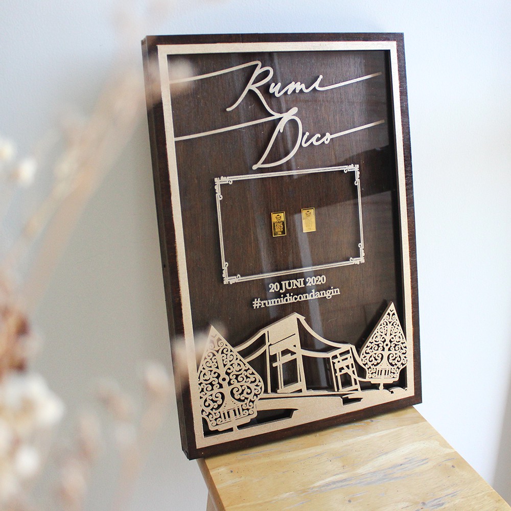 Frame Mahar Rustic 30x45 | Bingkai Mahar Rustic | Mahar Rustic