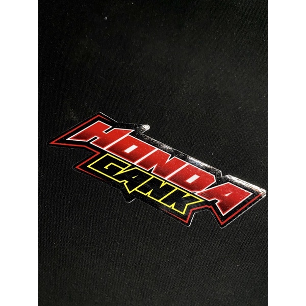 STIKER STICKER HONDA GANK