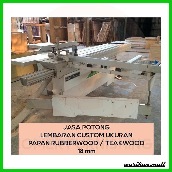 

buku-arsitek- jasa potong lembaran custom ukuran papan rubberwood 18mm -design.