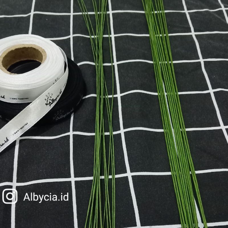 Kawat tangkai bunga ukuran no. 18 dan no. 20