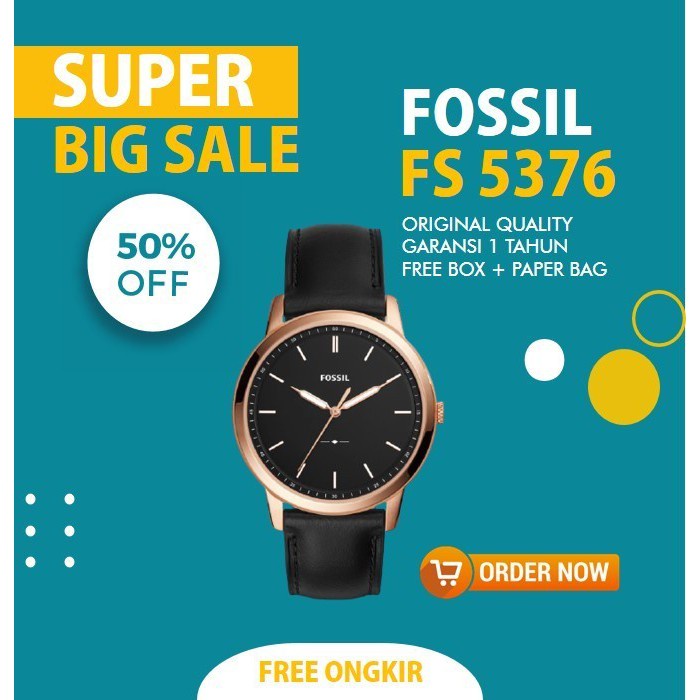 Jam Tangan Fossil FS5376 Pria Original