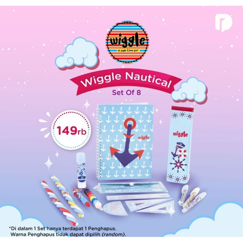 

Wiggle Nautical Set Of 8 (isi 8pcs)