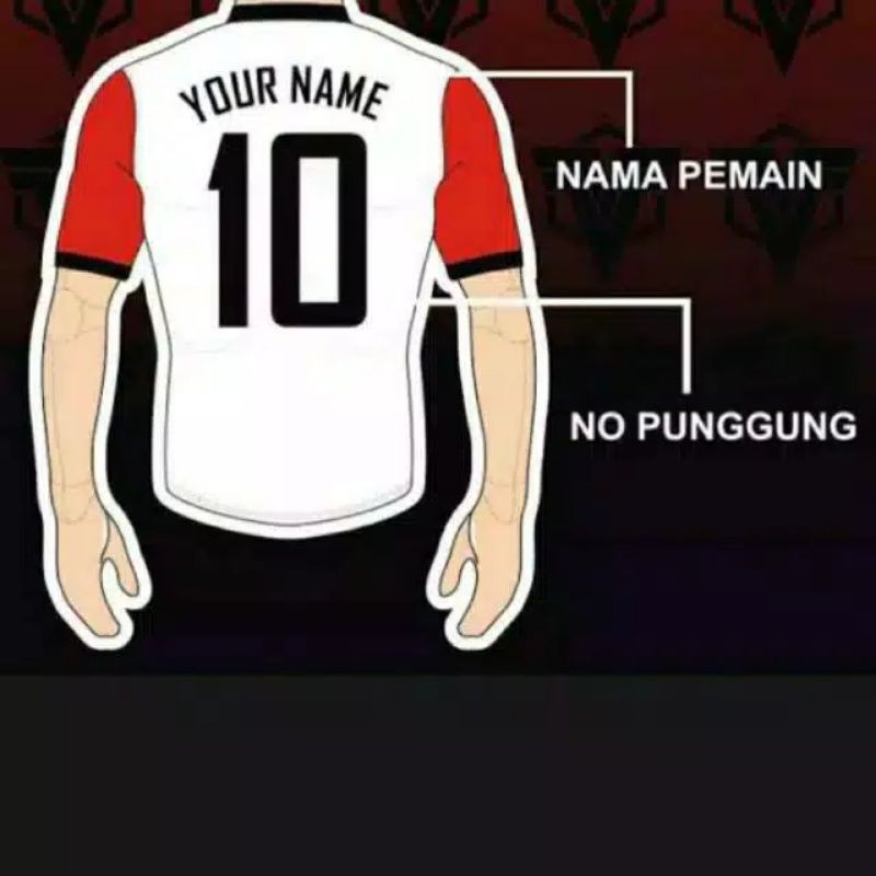 Pasang Nama &amp;KOSTUM Nama / Cetak Nameset POLYFLEX/ BISA