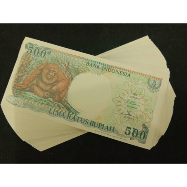 uang lama indonesia 500 otan 1992