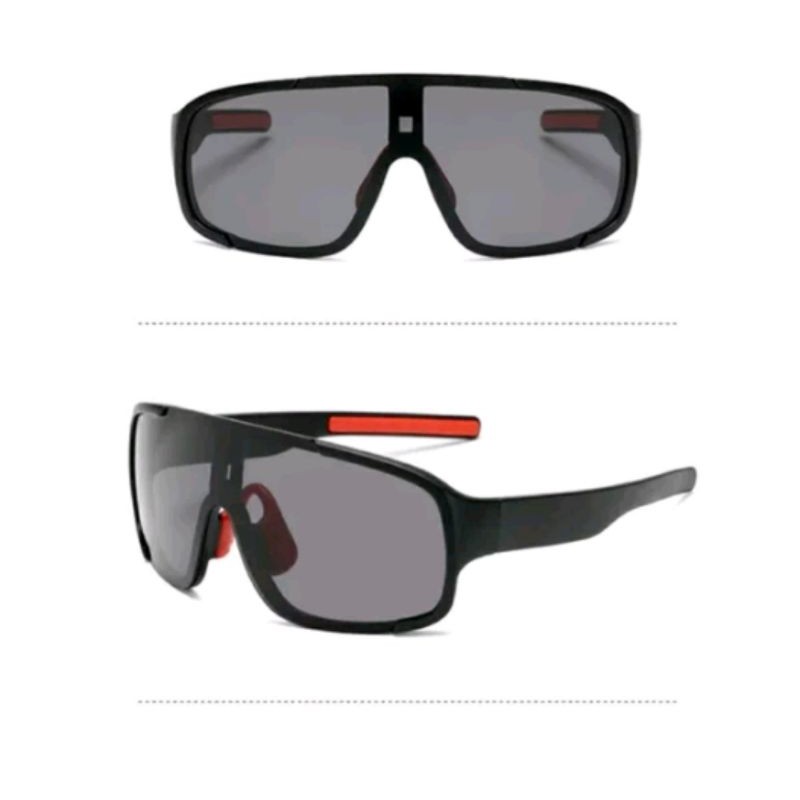 Model POC Aspire Full black . Full hitam kacamata sunglasses sepeda murah