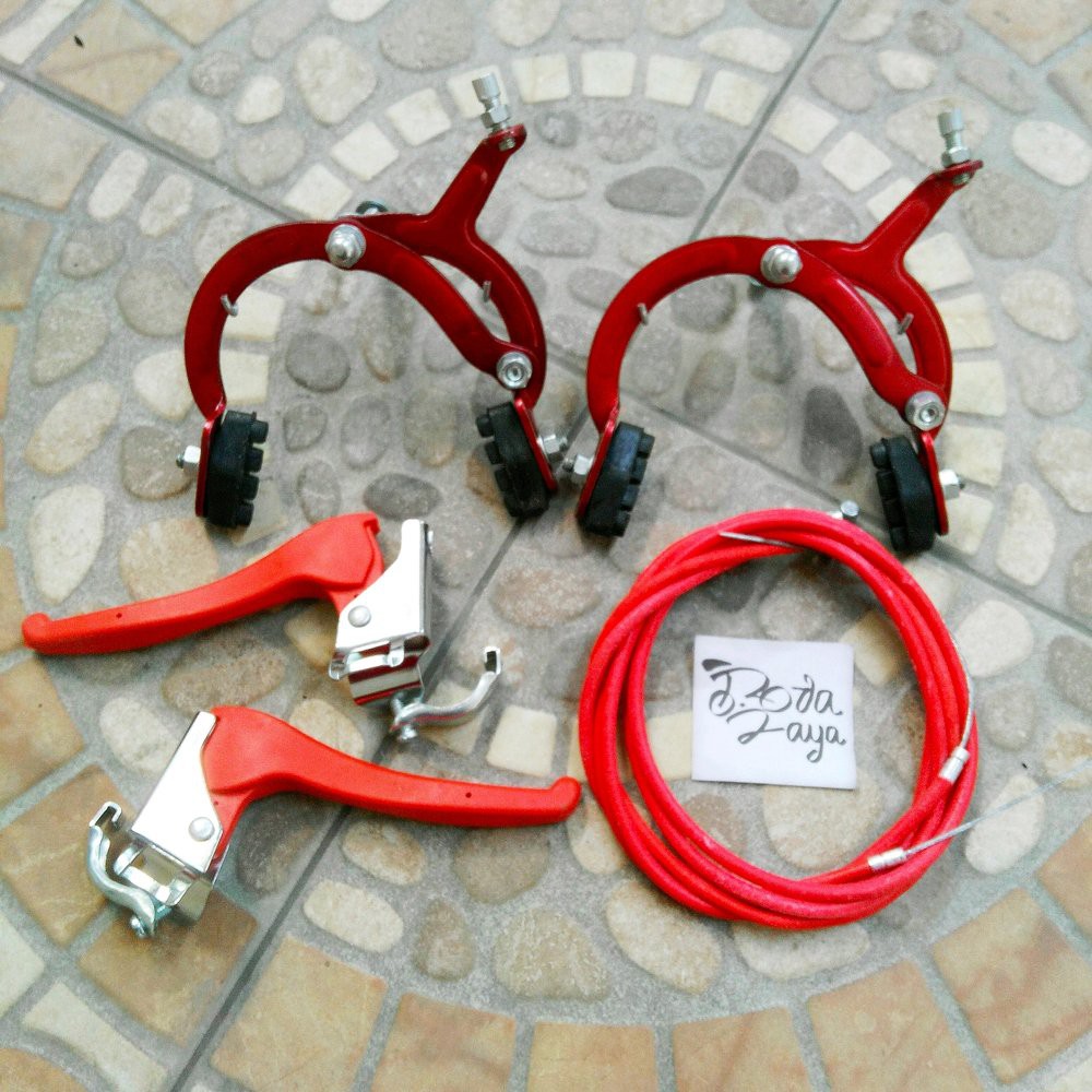 Rem Sepeda BMX Merah U brake