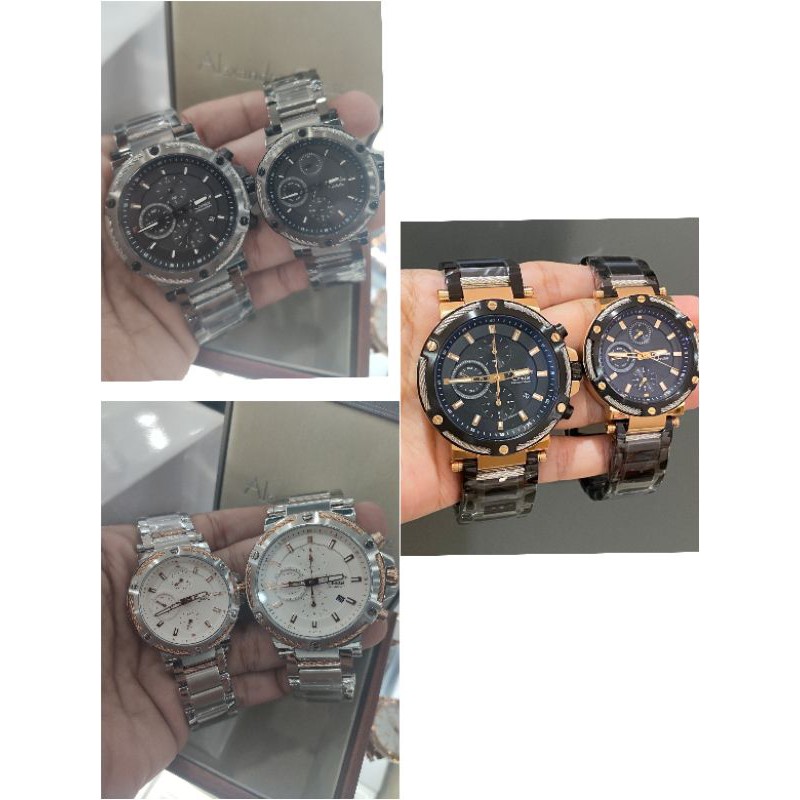 jam tangan alexandre christie ac6561 couple ac6561