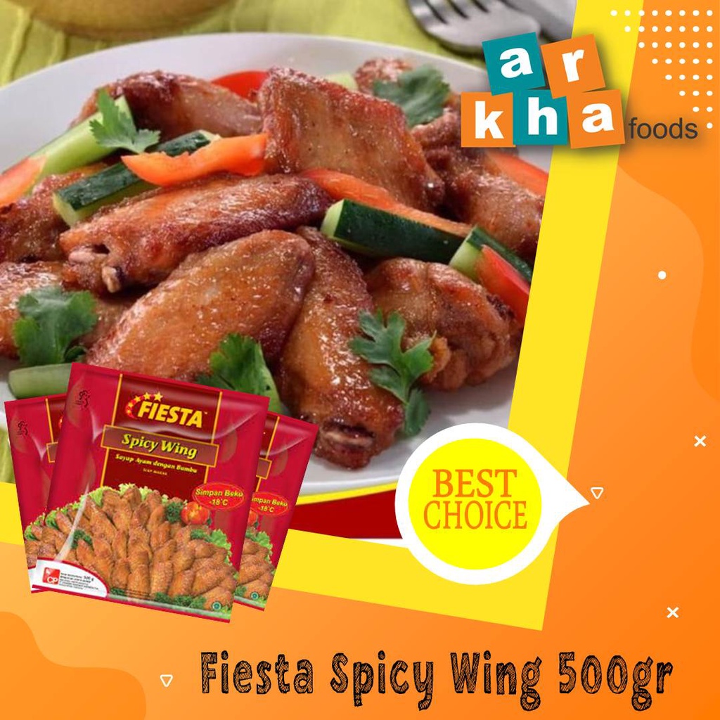 

Fiesta Spicy Wing 500GR spicy chicken wings fiesta Frozenfood